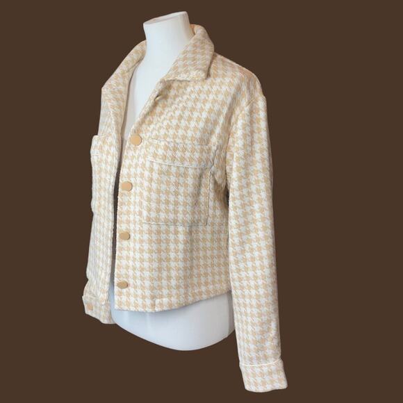 Anthropolgie Dolan Houndstooth Crop Jacket Medium - Picture 14 of 16